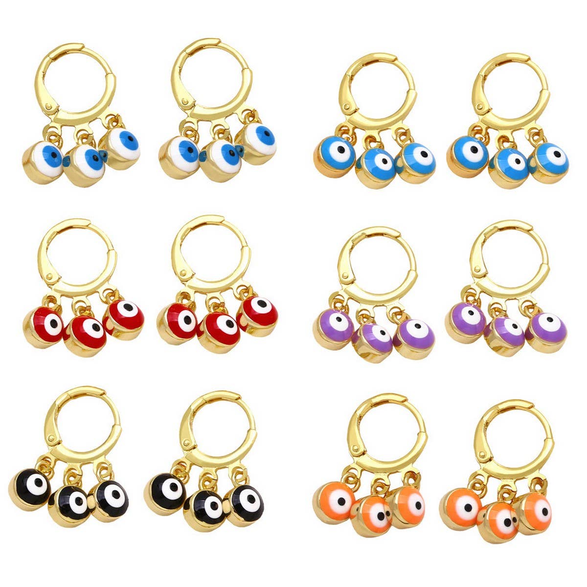 RETRO COLORFUL OIL DROP DEVIL'S EYE EARRINGS_CWAJE1021