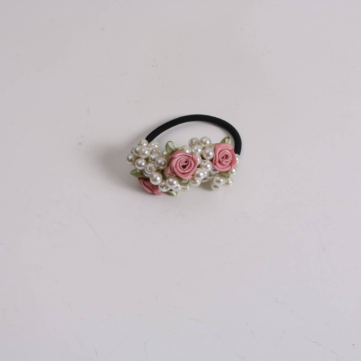 Cute Floral Pearl Hair Tie for Sweet Girls