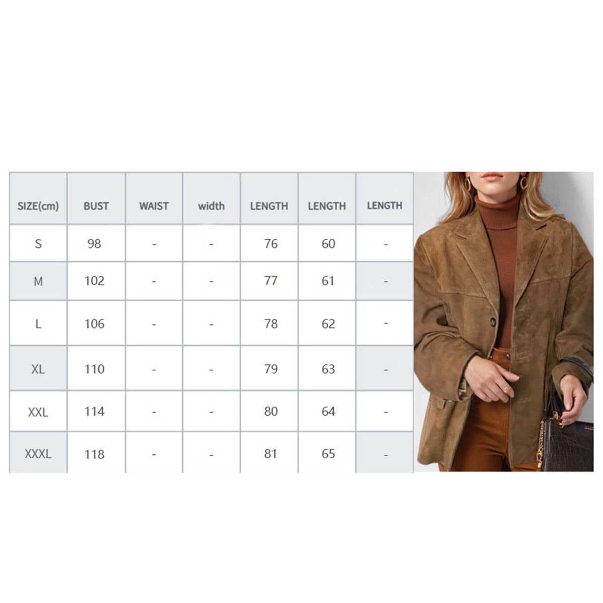 Vintage brown long-sleeved blazer with baggy pockets