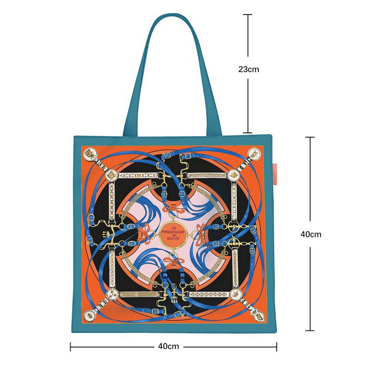 Belt Chain Canvas Tote Bag for Women_CWAB5127