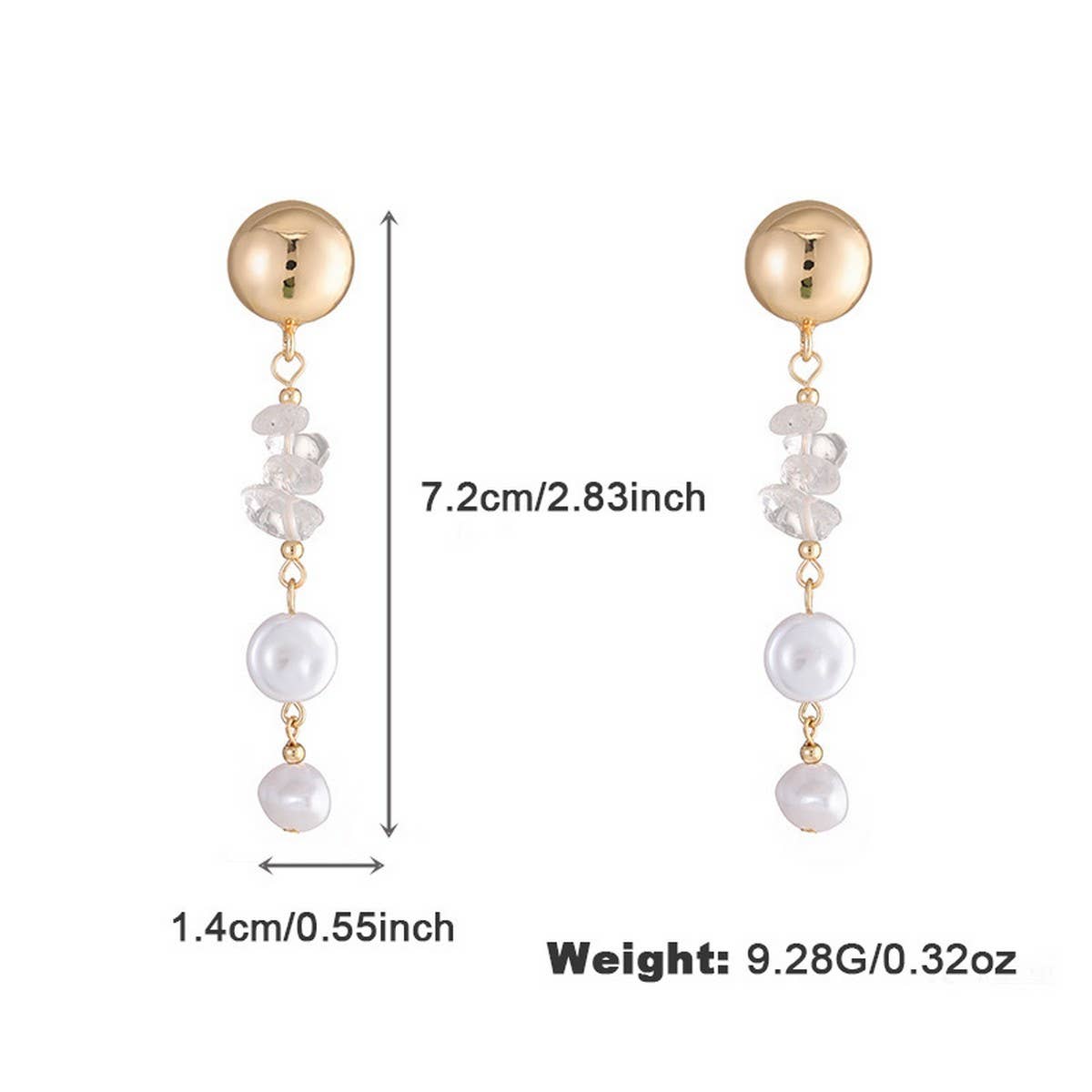 NEW AUTUMN FASHION TEMPERAMENT PEARL EARRINGS