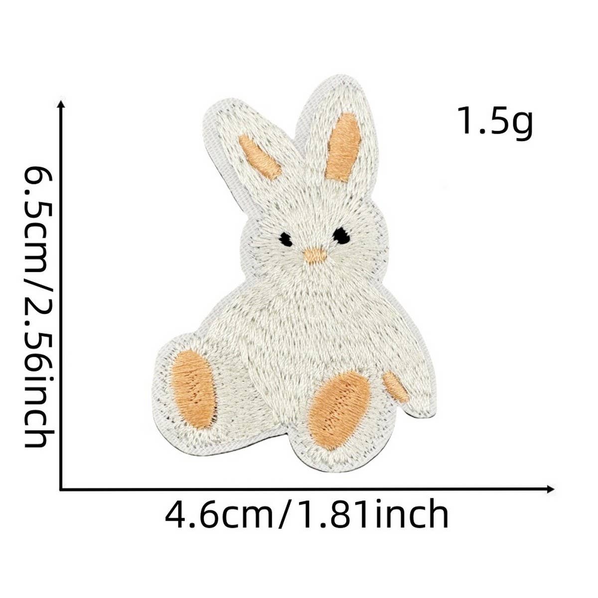 CUTE SOLID COLOR CARTOON BOW EMBROIDERED PATCH
