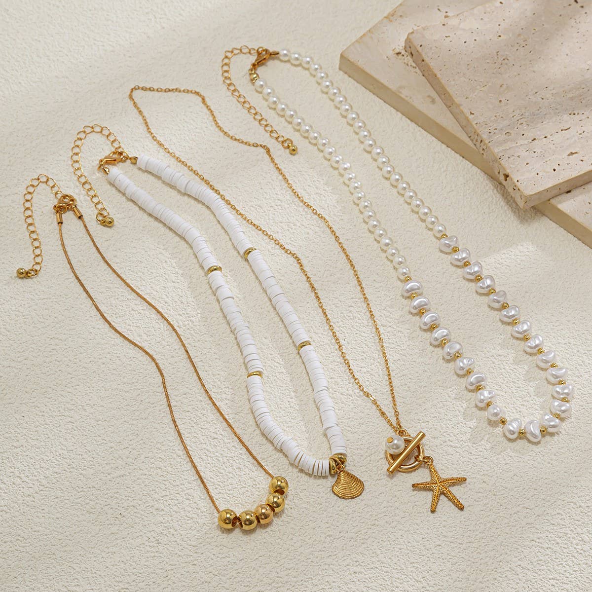 NICHE ALLOY IRREGULAR MULTI-LAYER CLAVICLE CHAIN_CWMM3141