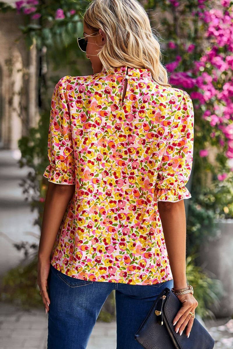 HOLIDAY CASUAL FLORAL SHIRT_CWTSTS0165