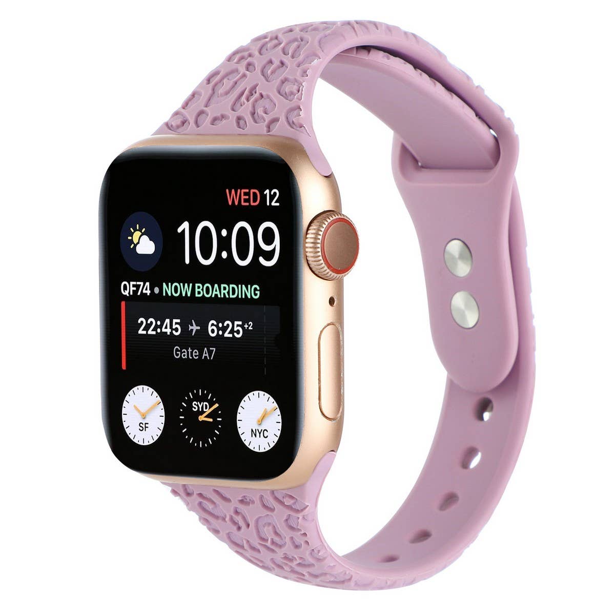 APPLE WATCH9-1 ENGRAVED LEOPARD PRINT STRAP IWATCH8_CWWW0070