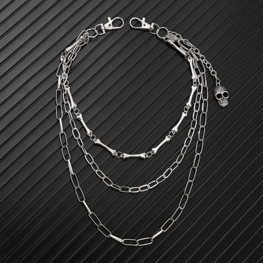 PERSONALIZED MULTI-LAYERED DENIM METAL CHAIN_CWMM4887