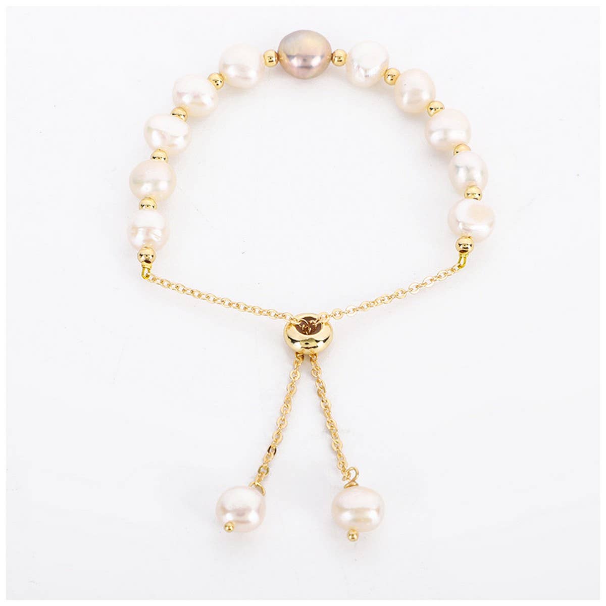 SIMPLE BAROQUE PEARL BRACELET