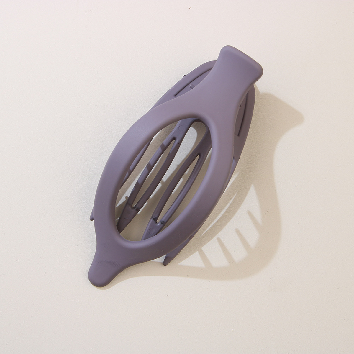 Glossy Matte Oval Hair Clip - Large Duckbill Style