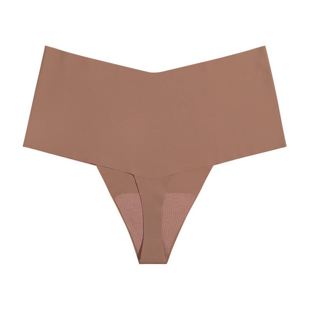 HIGH WAISTED LARGE SIZE SEAMLESS ICE SILK THONG