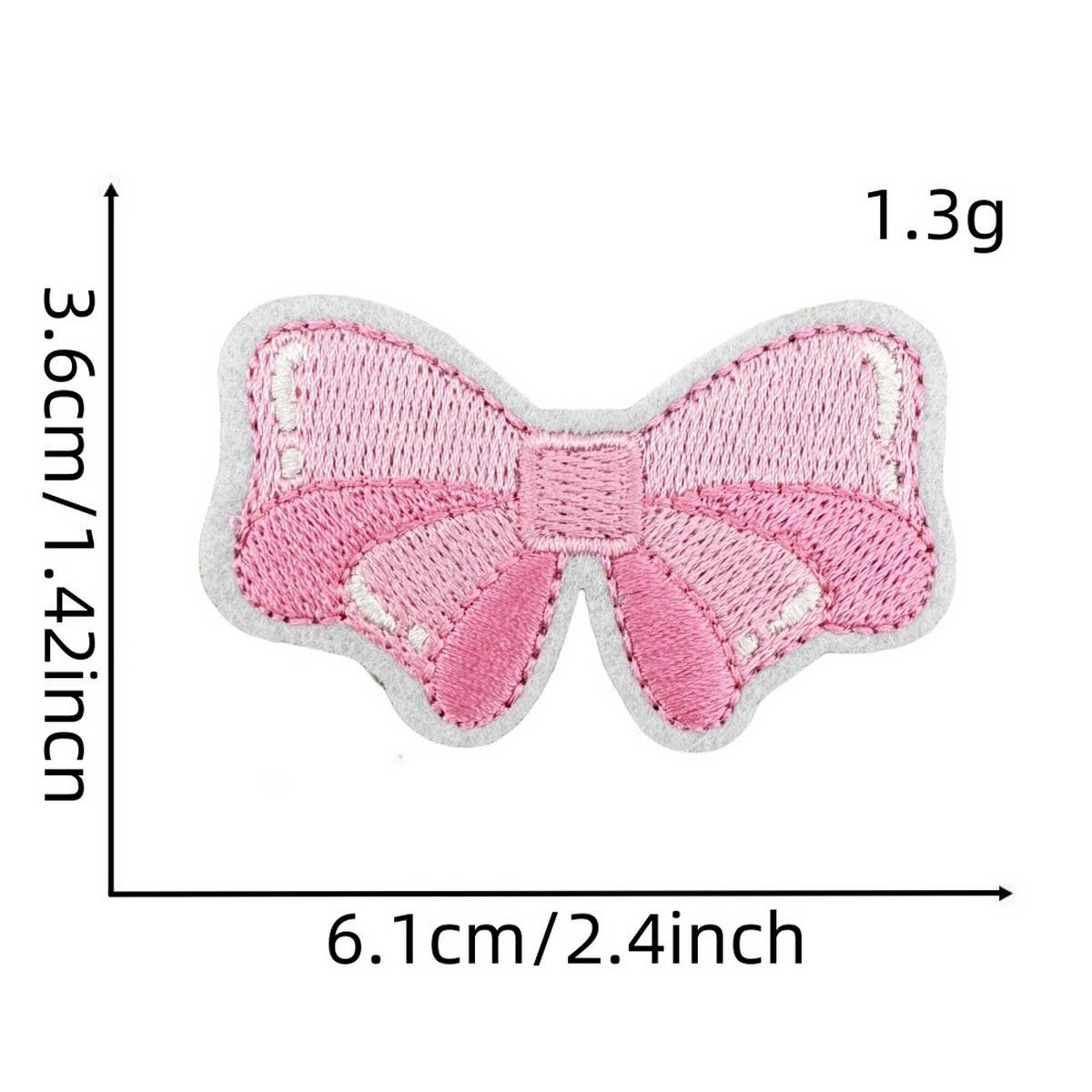 NEW PINK BOW SERIES EMBROIDERED PATCHES