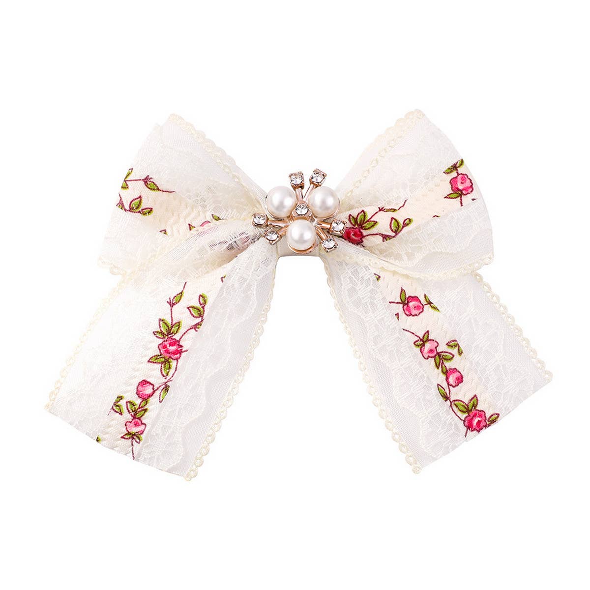 CHILDREN'S LACE MESH BOW HAIRPIN