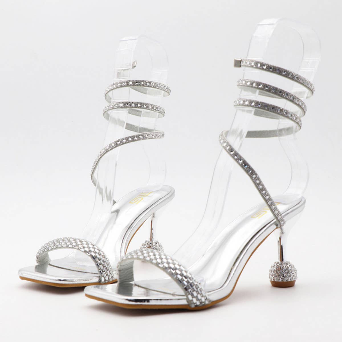 STYLISH SPIRAL STRAP HIGH HEEL SANDALS_CWSHS0598