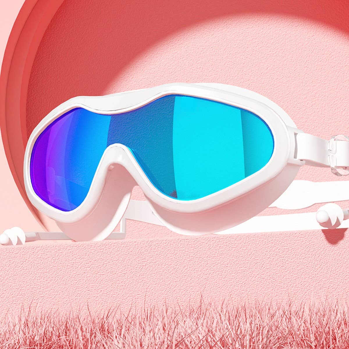 Adult HD Anti-Fog Swim Goggles ??Large Frame_CWMM6628