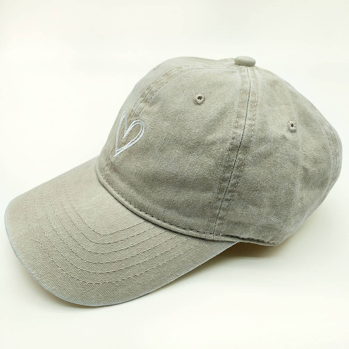 Spring Summer Wash Heart Baseball Cap, Sun Hat CWAH0012