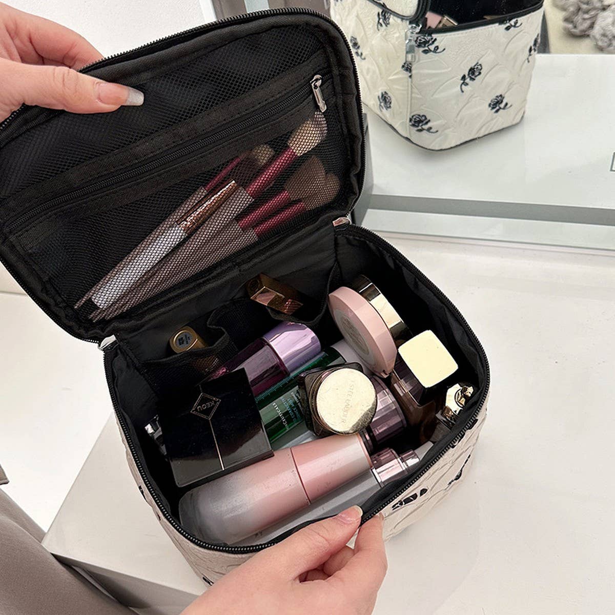 NEW STYLE PRINTED LARGE CAPACITY COSMETIC BAG_CWAB4390