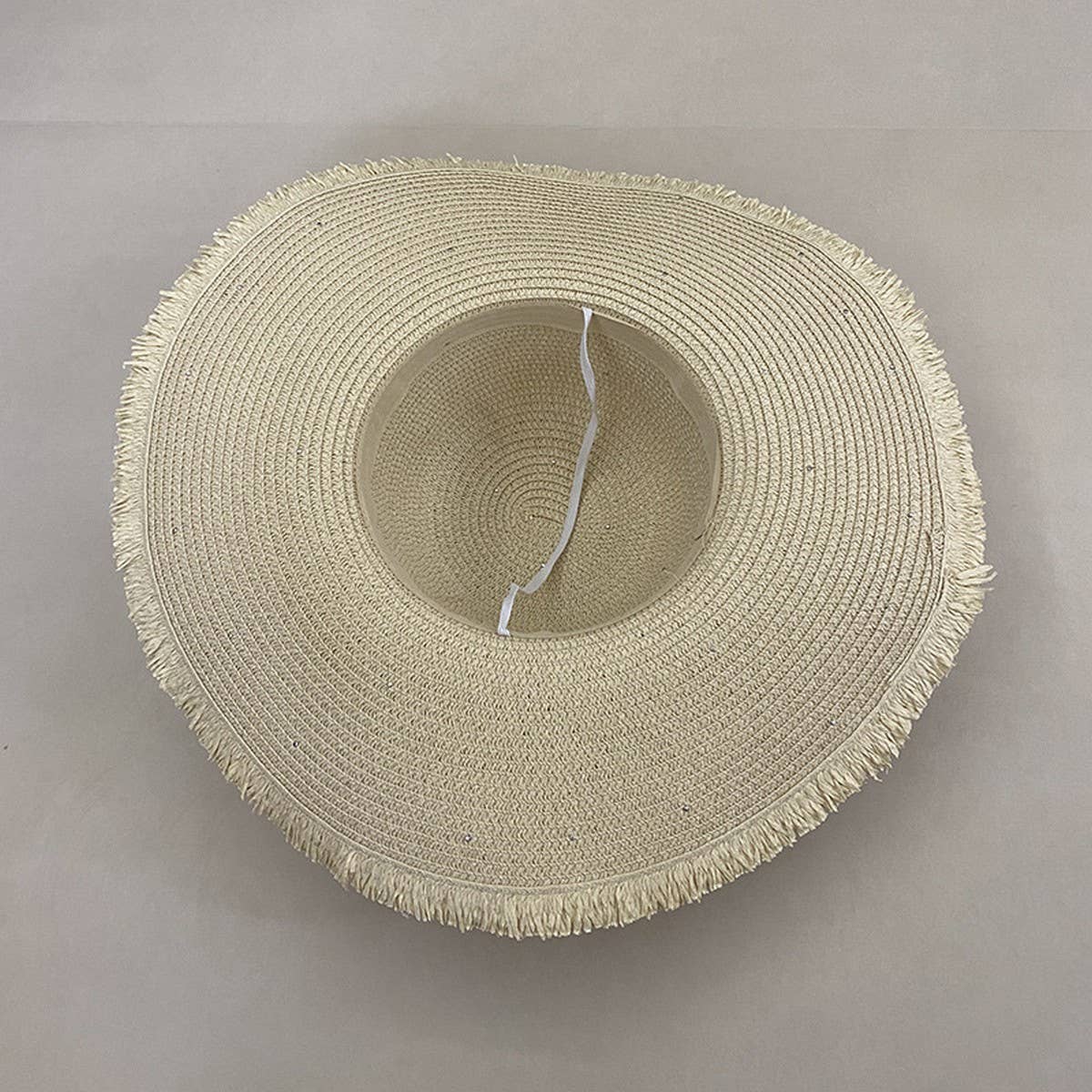 Summer beach vacation large brim sun hat_CWAH3497