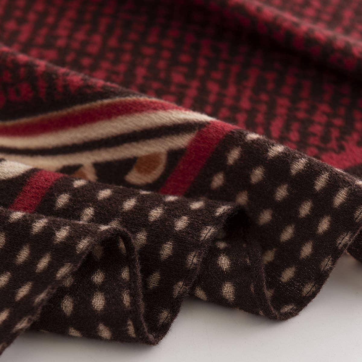 WOMEN RETRO WARM PRINTED SCARF