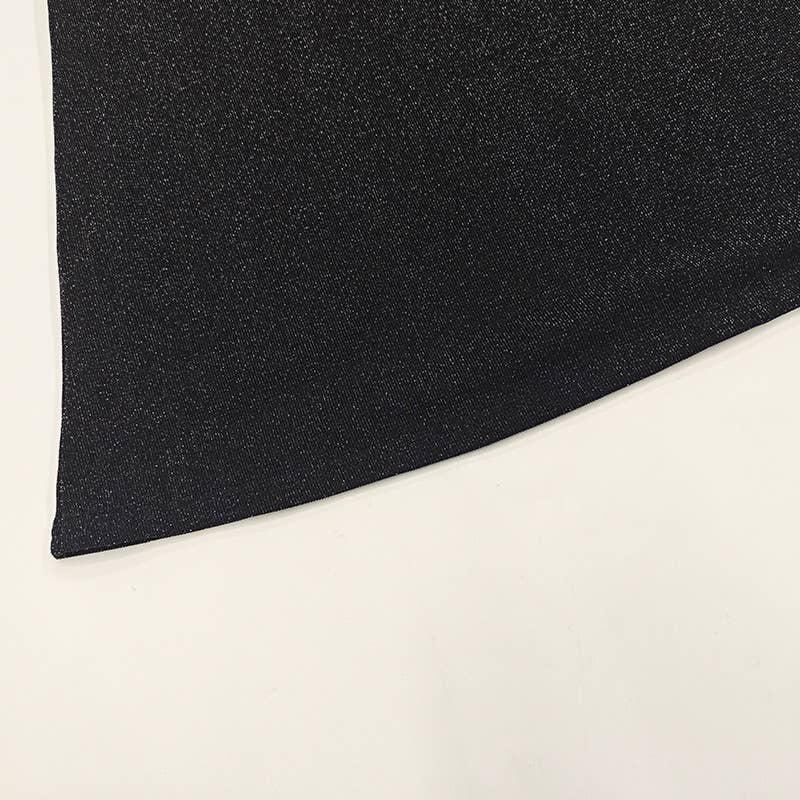 Off Shoulder Sheer Glitter Mesh Dress