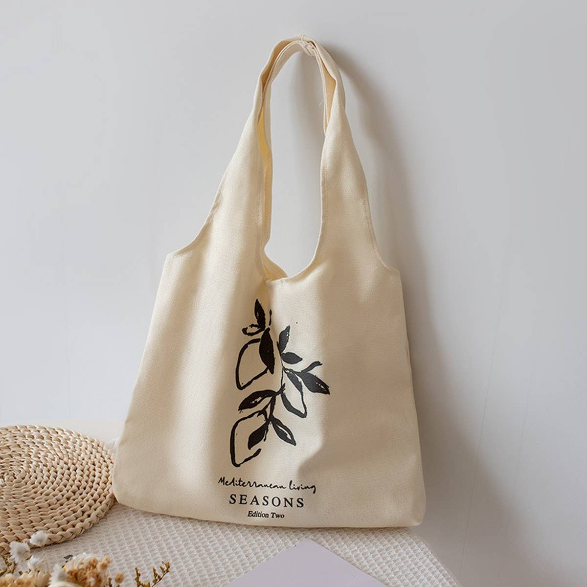 Minimalist Canvas Tote Bag for Women, Large Size_CWAB5624