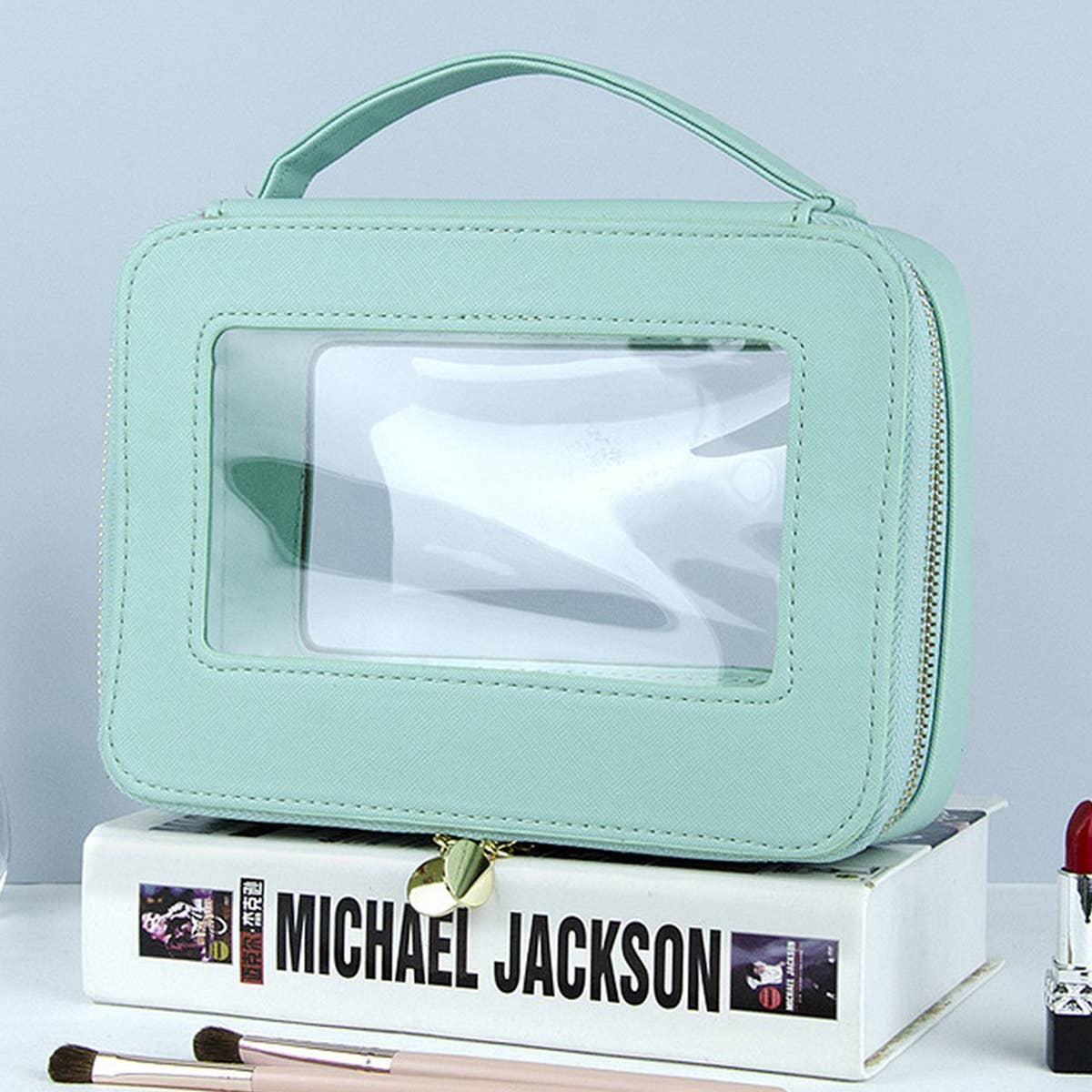 TRAVEL PORTABLE PORTABLE TRANSPARENT COSMETIC BAG_CWAB1090