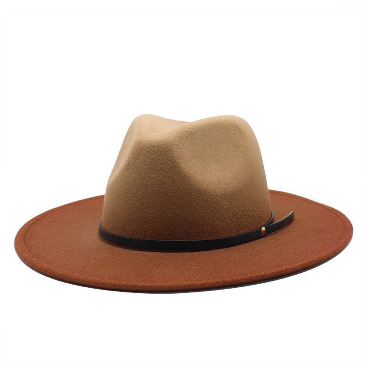 FASHION GRADIENT WIDE-BRIMMED HAT FEDORA_CWAH0808