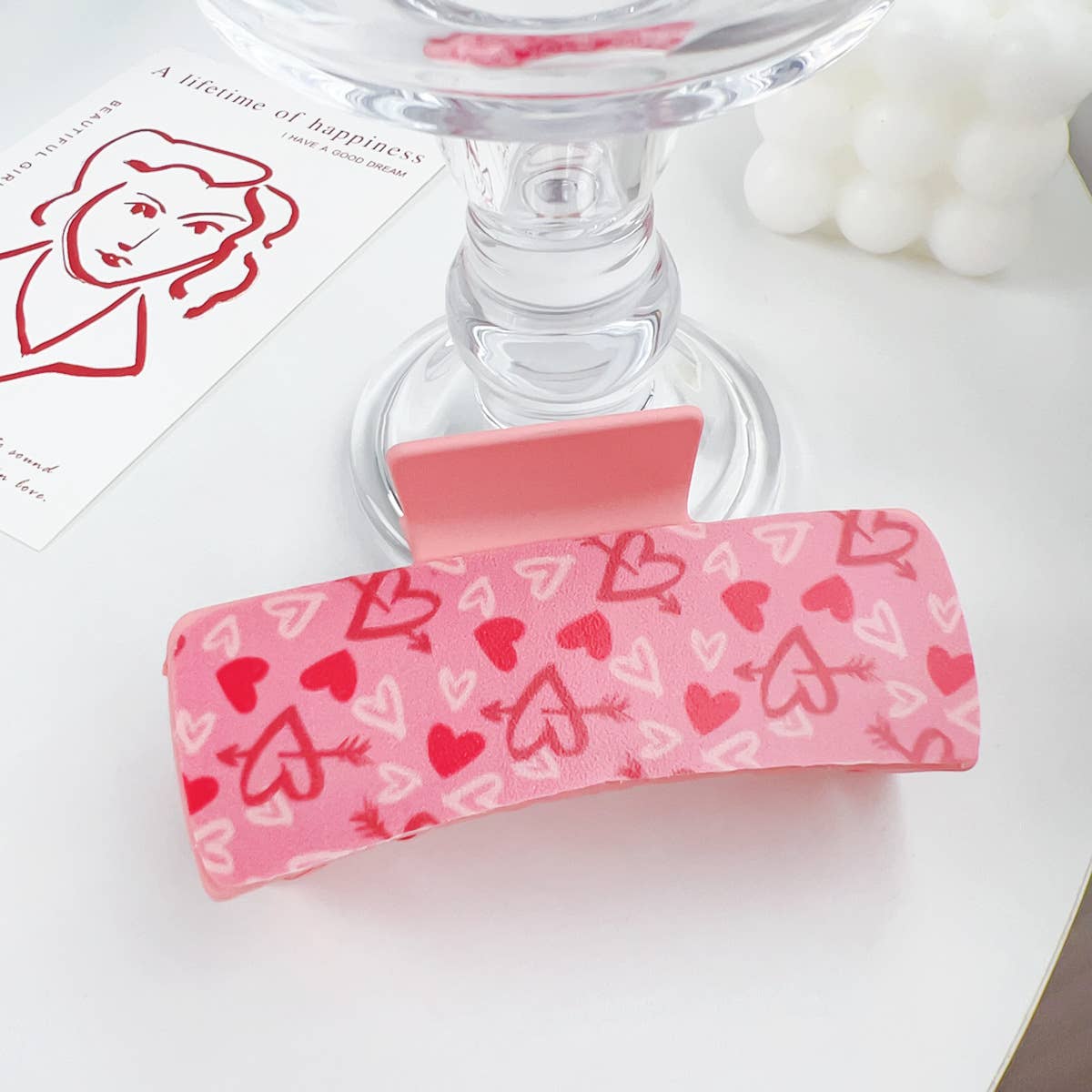 Romantic love plastic hairpins Valentine's Day