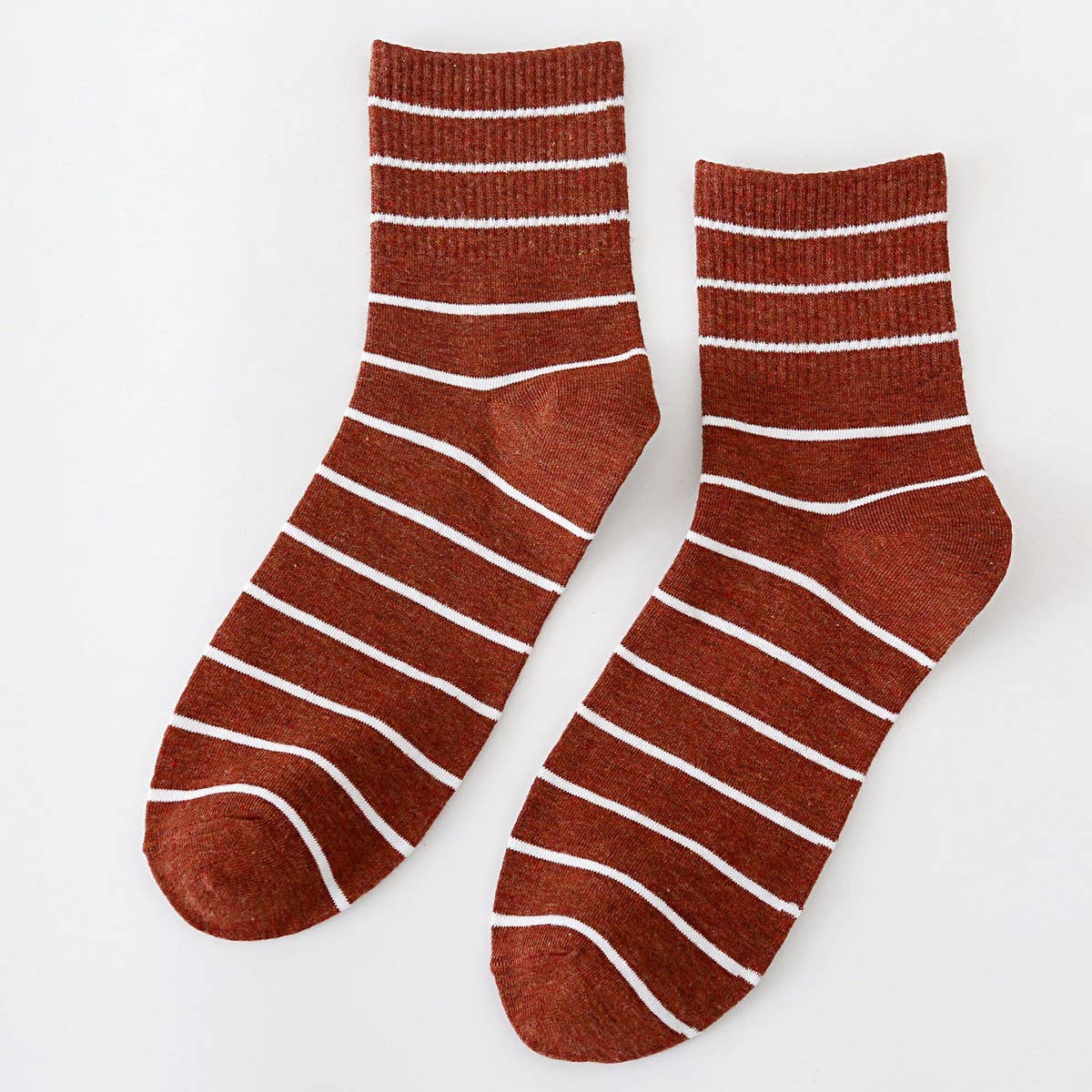 STRIPE CASUAL TRENDY CREW SOCKS_CWMS098
