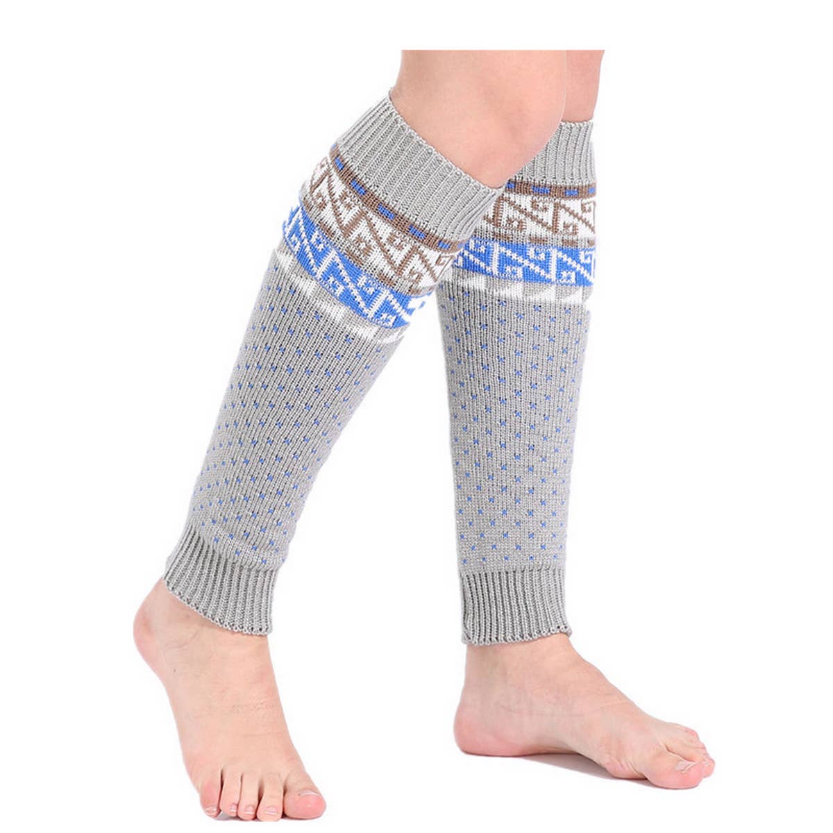 COLORBLOCK BOHEMIAN WOOL PILE SOCKS