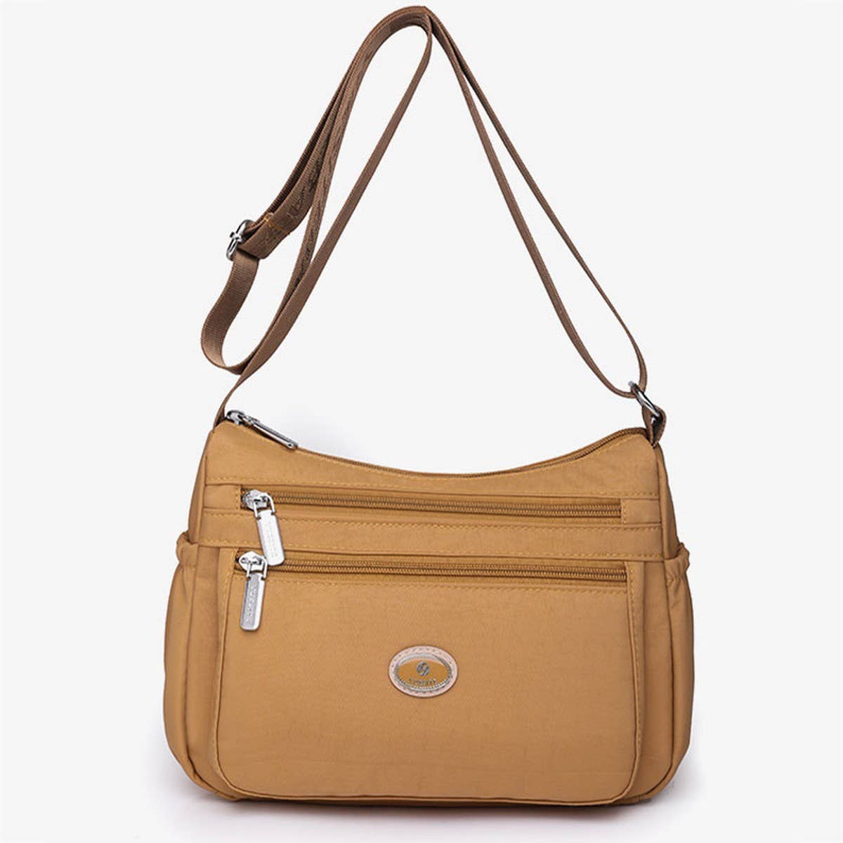 LARGE CAPACITY SIMPLE NYLON SHOULDER MESSENGER BAG_CWAB3521