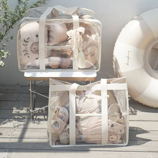 Clear PVC Beach Tote, Waterproof Travel Bag_CWAB1915