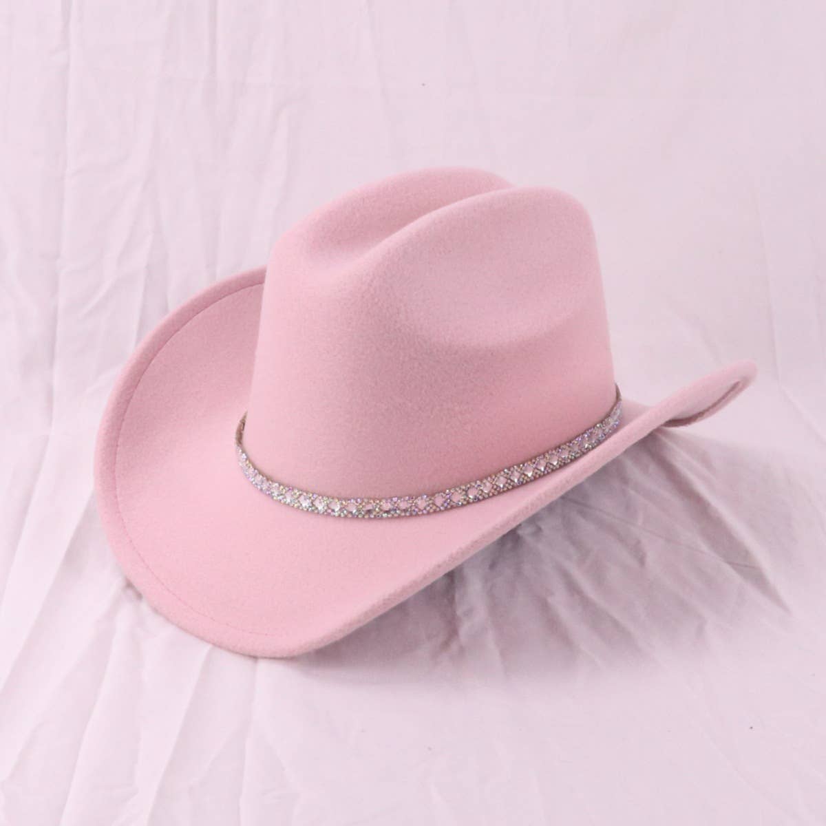 Rhinestone Western Fedora Hat with Wide Brim_CWAH3660