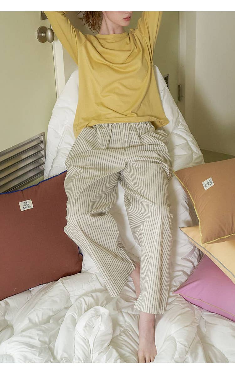 Lazy style pure cotton home wear and pajamas set