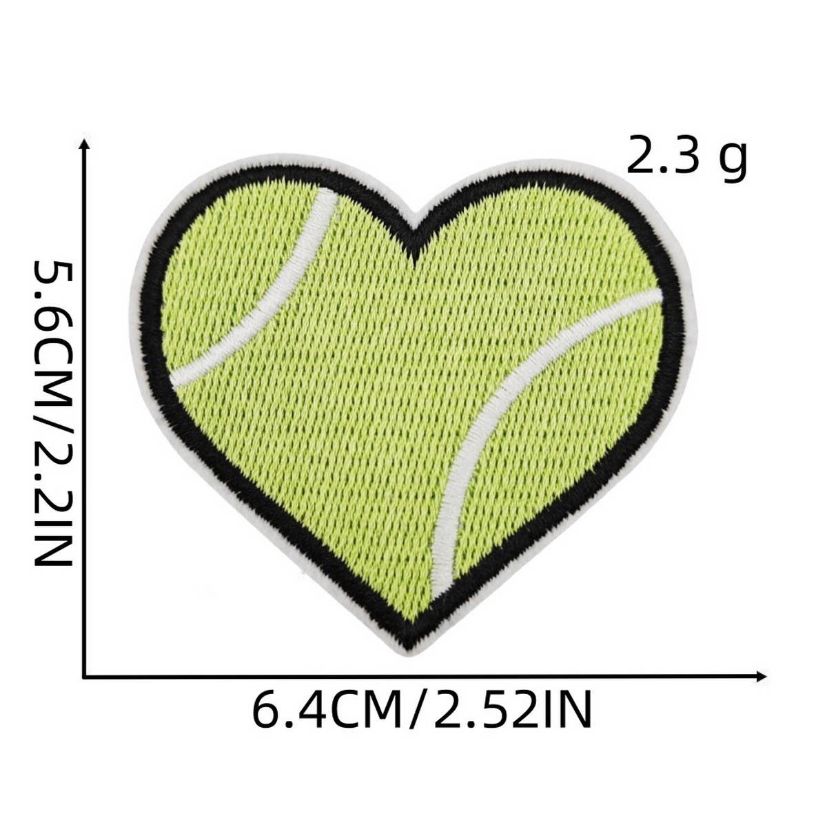 FOOTBALL BADGE HEART ACCESSORY PATCH