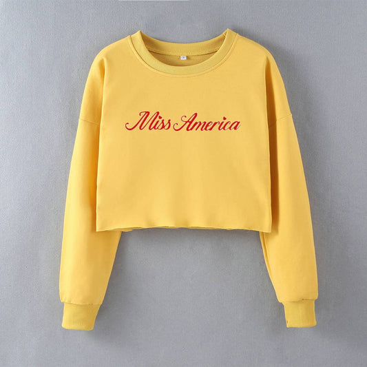 STREET STYLE FASHION PRINTED LONG SLEEVE TOP