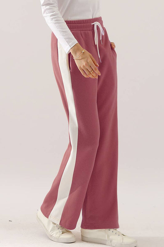 CWBLP398-P_PLUS SIZE HIGH WAISTED WIDE LEG LONG SWEATPANTS