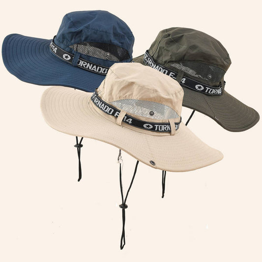 OUTDOOR MESH BREATHABLE SUN PROTECTION BUCKET HAT_CWAH1412