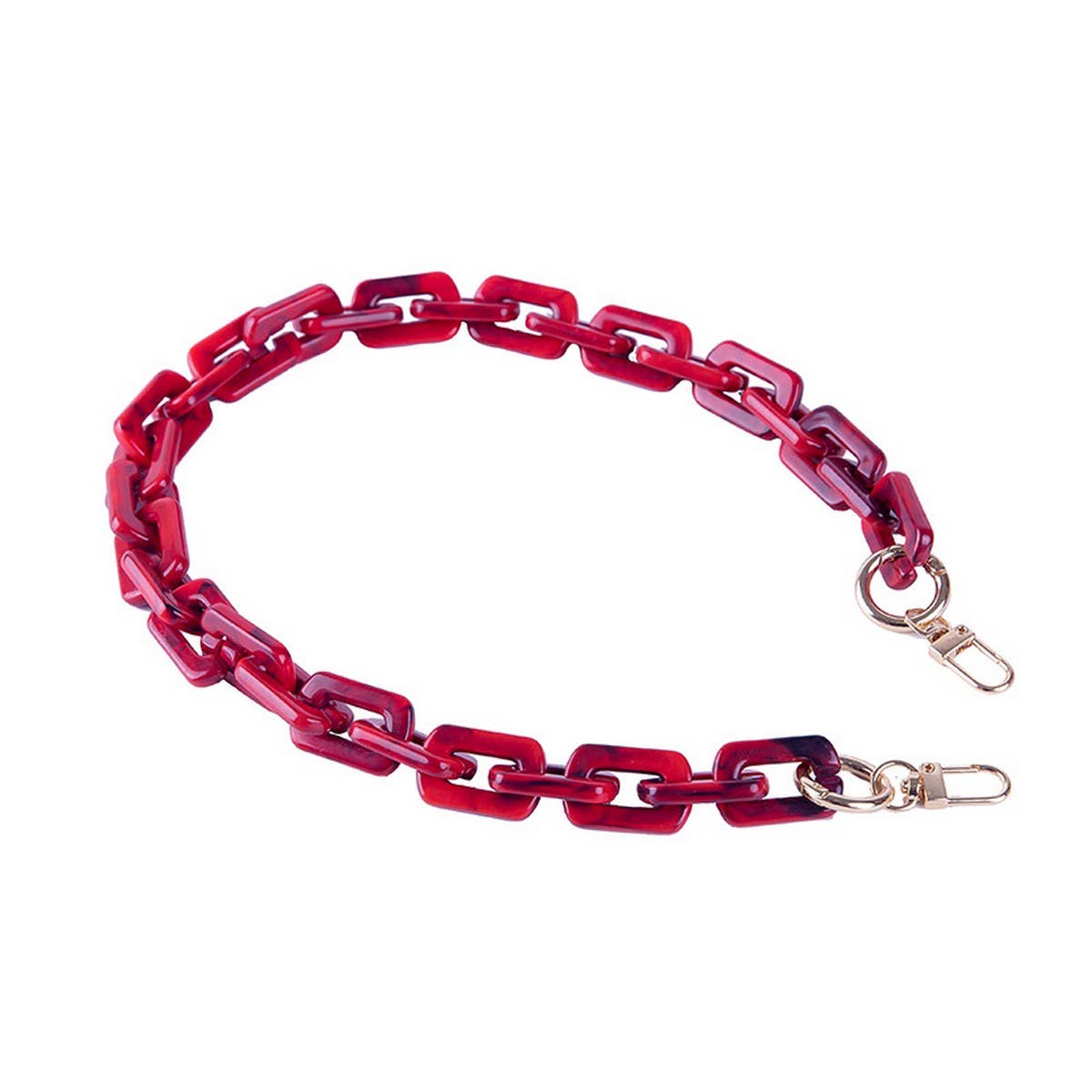 Acrylic Square Multi-Color Bag Chain,Bag Strap_CWMM5093