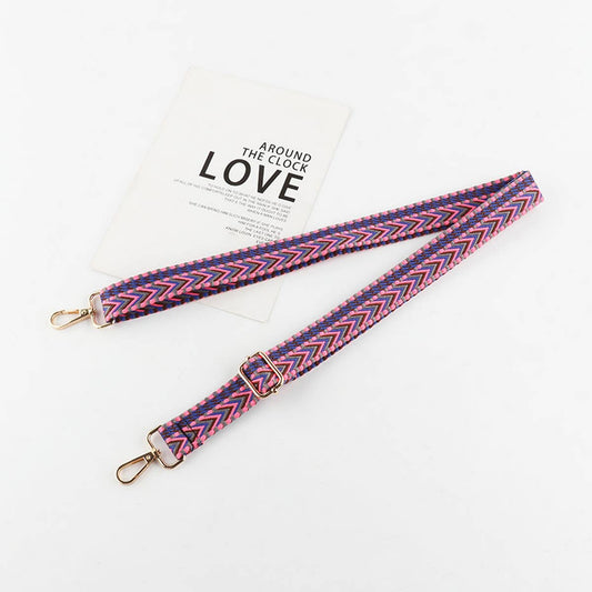 NEW EMBROIDERED REPLACEABLE ADJUSTABLE BAG STRAP