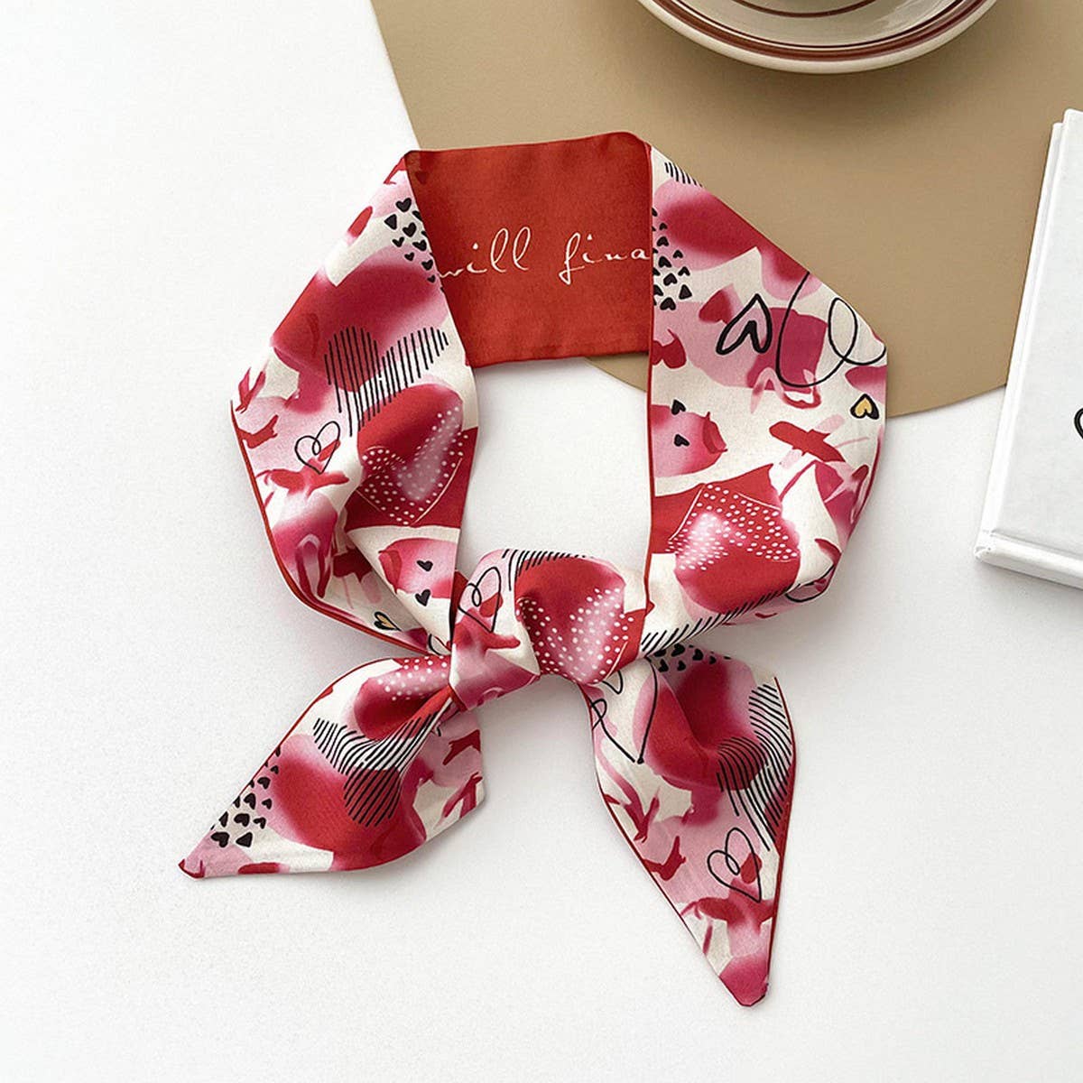 WOMEN'S LONG SILK SCARF FASHION HEADBAND