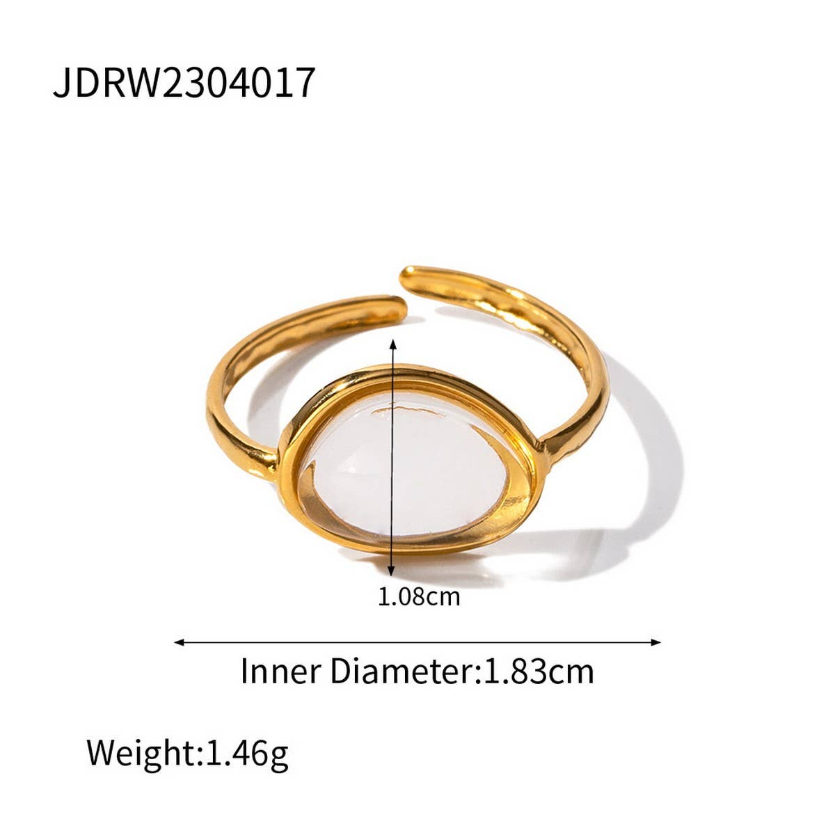 SUMMER FRESH AND SIMPLE FEMALE JELLY-LIKE RING_CWAJE1407