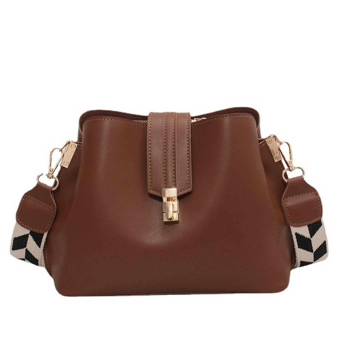 WOMEN RETRO SHOULDER BUCKET BAG_CWAB1552
