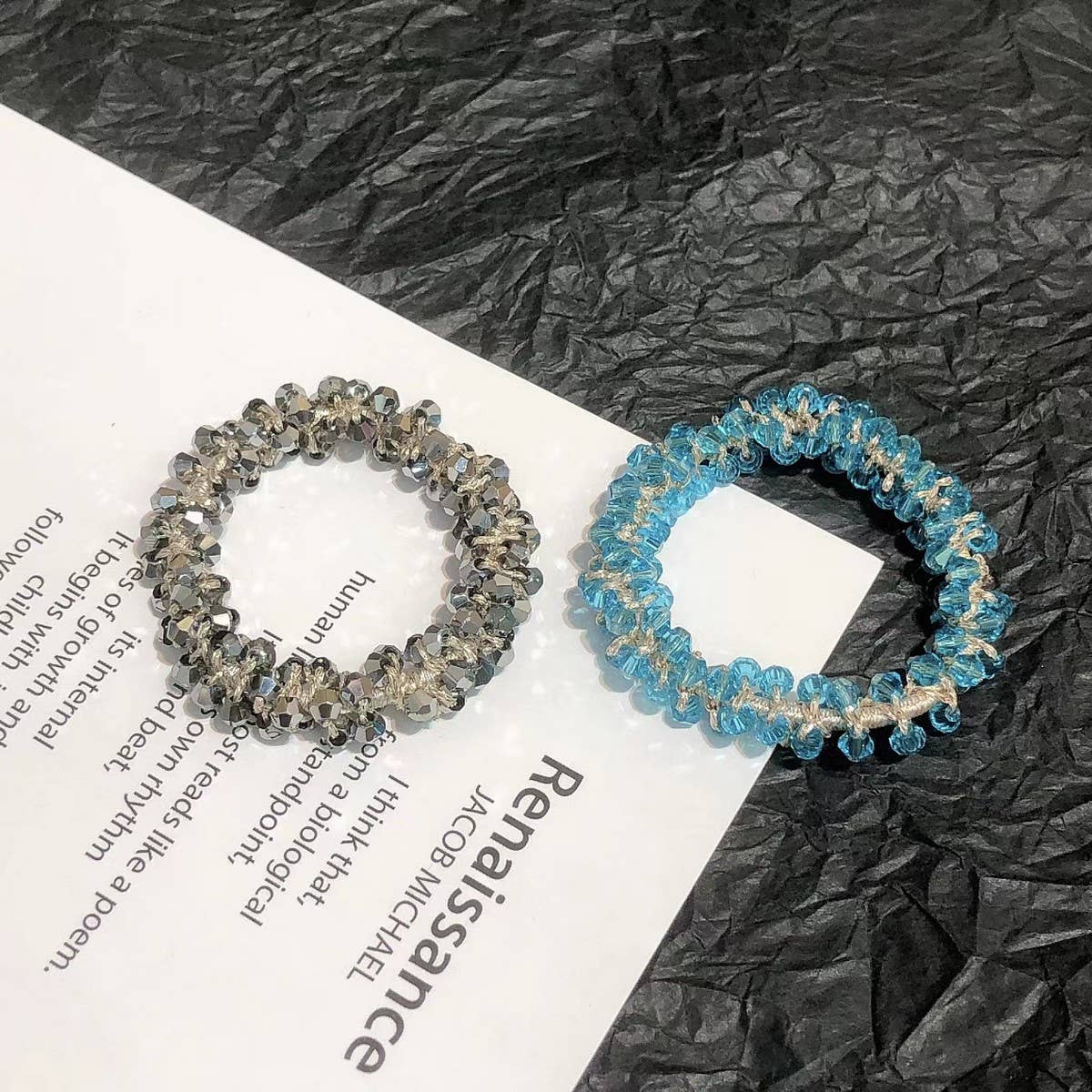 Cute Crystal Vintage Hair Tie Sweet Ponytail Band