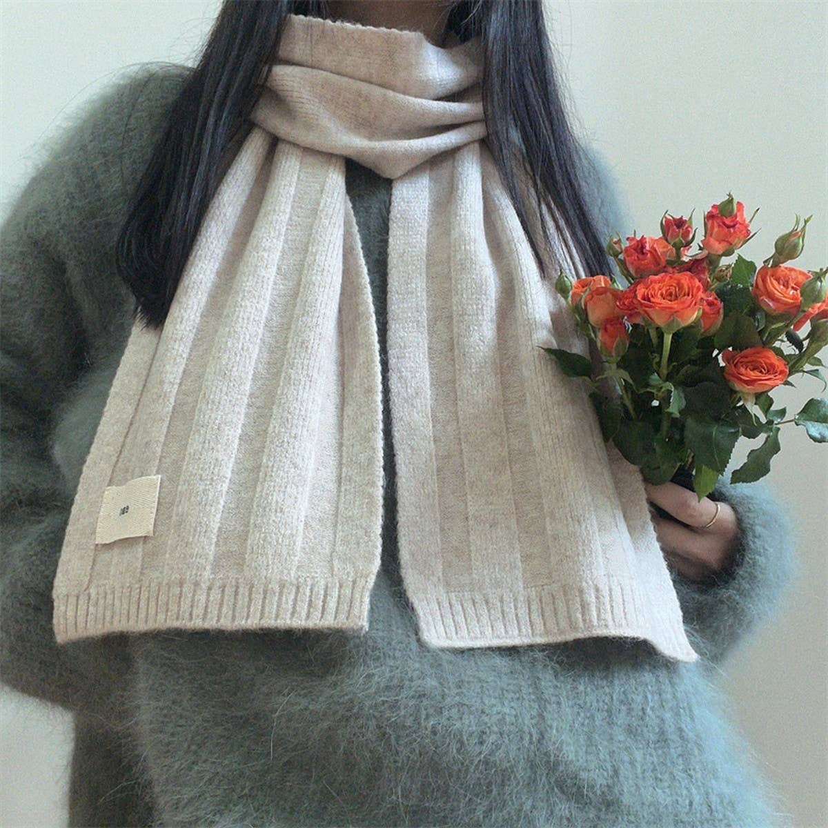 Knit Stripe Scarf - Warm Fall/Winter Unisex Scarf