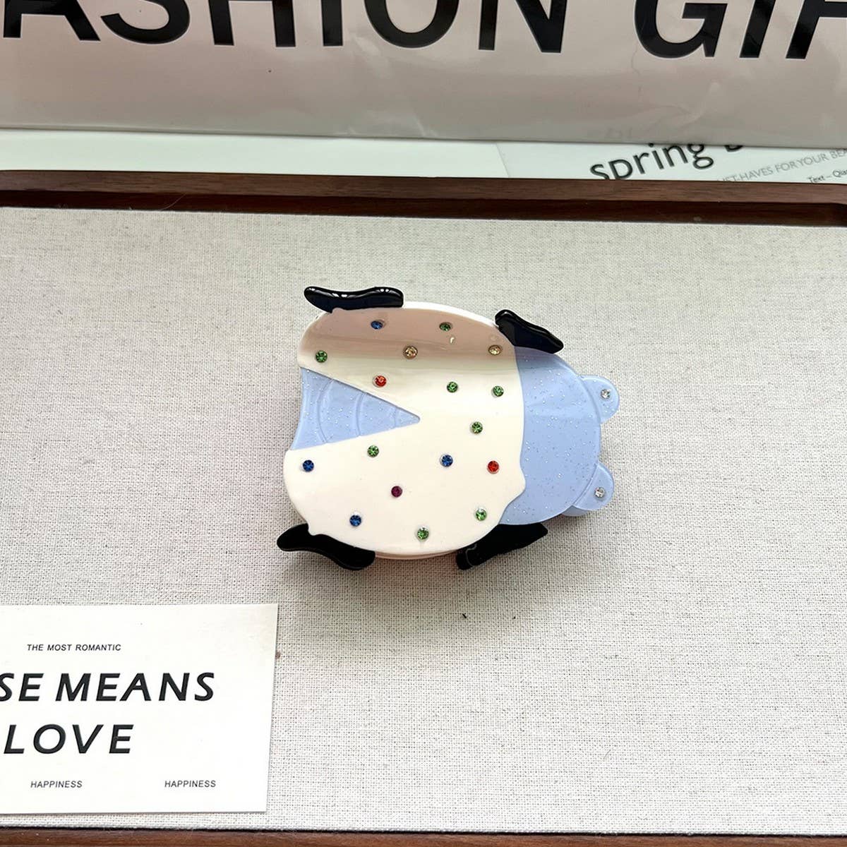 New Ladybug Acetate Hair Clip for Chic Hairstyles