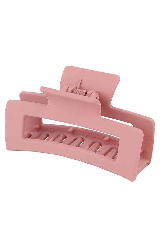 3.35" Minimalist Rectangle Hair Claw Clip_CWAHA0088