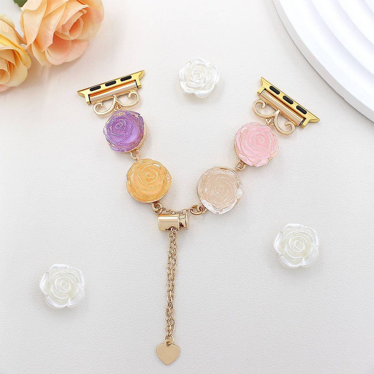 IWATCH8-1 TRANSPARENT DAISY DRIED FLOWER STRAP