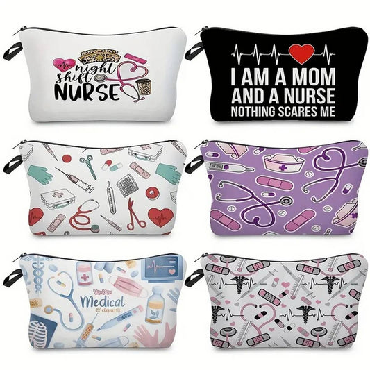 TRAVEL PORTABLE CARTOON NURSE COSMETIC BAG_CWAB2253