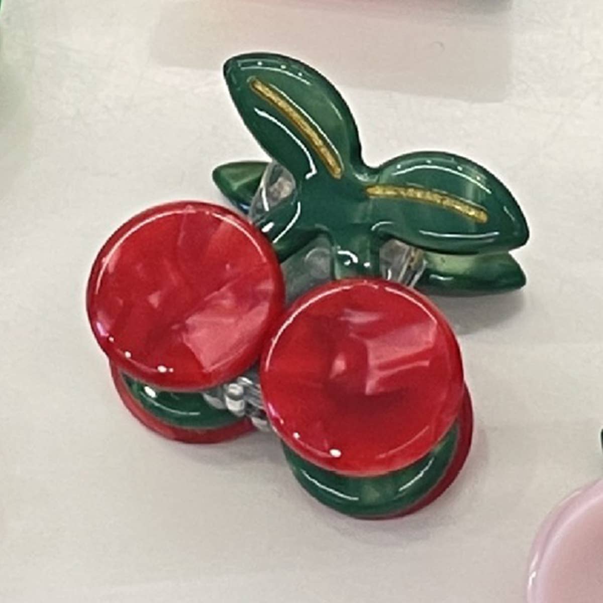 GIRL SUMMER  SMALL ACETICE FRUIT HAIR CLAW CLIPS_CWAHA0957