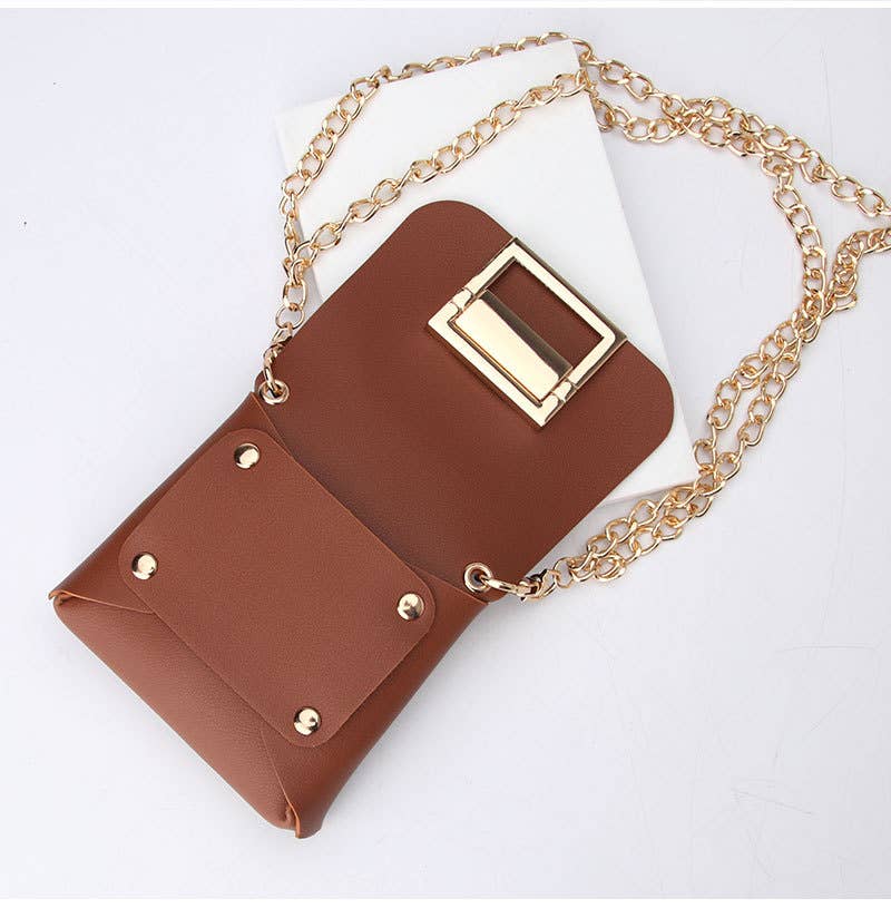 Chain single-shoulder crossbody mini waist bag
