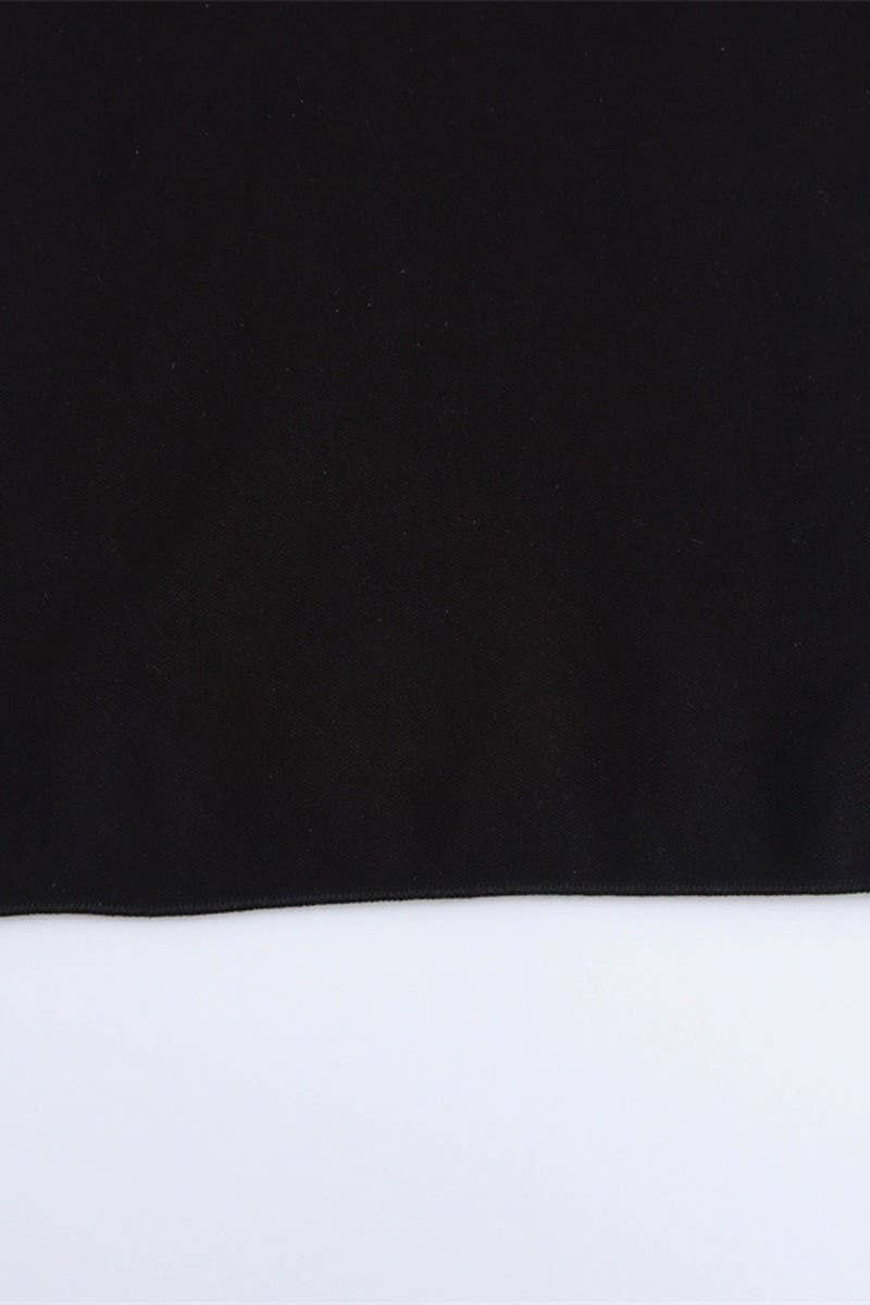 CWDHL0633_OPEN BACK STRETCH KNIT HALTERNECK DRESS